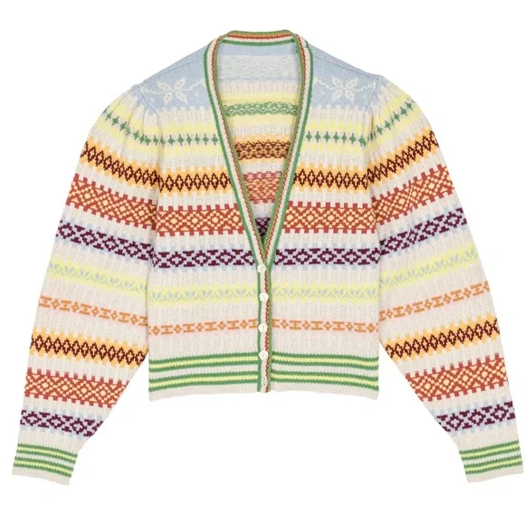 Cashmere DOEN ALBA CARDIGAN in cream Monte Rosa L - Picture 10 of 10